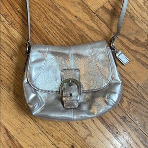 Light Gold Coach Crossbody Bag
